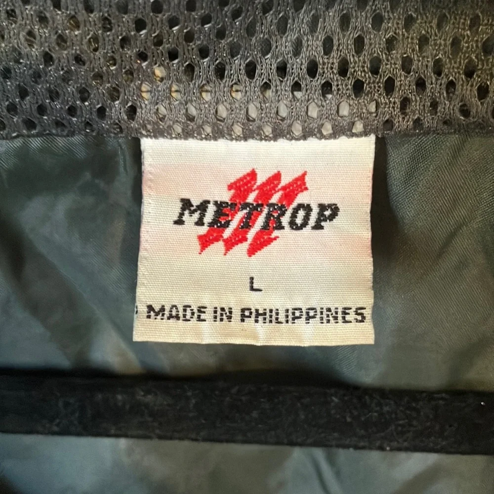 Hooded Windbreaker Vest with‎ Pockets by Metrop - Green - Fishing - Hiking